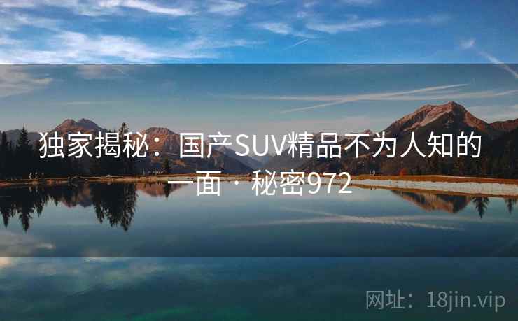 独家揭秘：国产SUV精品不为人知的一面 · 秘密972
