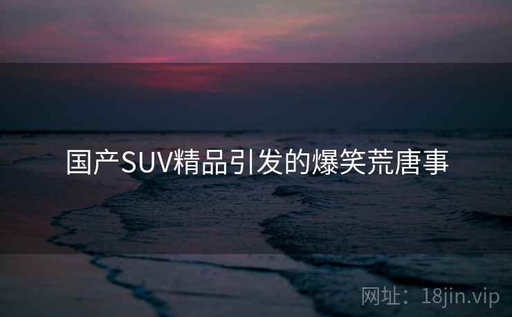国产SUV精品引发的爆笑荒唐事
